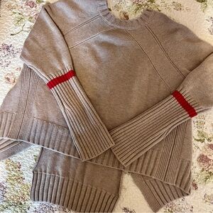 hotel particulier
stripe pullover chunky sweater size medium